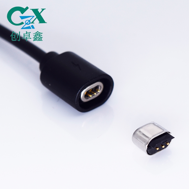3pin 跑道磁吸充電線